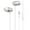 Silver, variant on Joernso Metal Heavy Bass In-Ear Earbuds with Microphone HIFI Sound Waterproof Noise-cancelling 3.5mm Wired Earphones