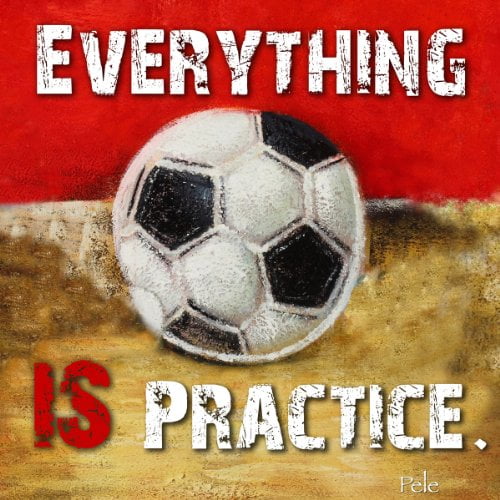 Motivational Pele Soccer Quote 12x12 Image Paper Size 13x19 Home Office Decor Pod Walmart Com Walmart Com