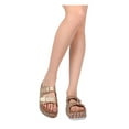 thumbnail image 6 of New Women Nature Breeze Gage-04 Metallic Rainbow Weaved Footbed Flatform Sandal, 6 of 6