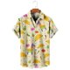 thumbnail image 3 of Camisas hawaianas de fibra de palma 2023, camisas de playa con estampado 3D de verano para vacaciones, ropa vintage informal, blusa con solapa para mujer, camisa lisa, 3 of 5