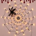 thumbnail image 3 of Lights Lamps Spider Wed Halloween Remote Spiders Remote Control Decorations Control Glowing Crawl Hand Props Net Home Ornament Haunted Toy Indoor, 3 of 8