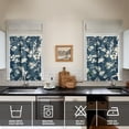 thumbnail image 4 of Kitchen Curtains and Valance Set 36 Inch Tier Pioneer Colorful Floral 3 Pieces Set Dining Room Small Curtain Drapes Cafe Curtains Valance for Home Decor Rod Pocket, 4 of 6