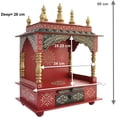 thumbnail image 3 of Homecrafts Home Temple/Pooja Mandir/Wooden Temple/Temple for Home/Mandap- Medium, 3 of 6