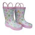 thumbnail image 1 of Foxfire FOX-600-52-3 Childrens Pastel Posies Rain Boot - Size 3, 1 of 1
