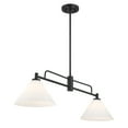 thumbnail image 6 of Meridian M100136NB 2-Light Linear Chandelier in Natural Brass, 6 of 7