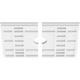 thumbnail image 3 of 20"W x 13 3/8"H x 2"ID x 7"C x 1"P Beaux Architectural Grade PVC Contemporary Ceiling Medallion, Two Piece, 3 of 7