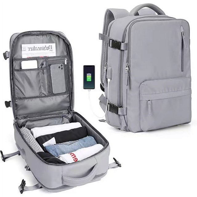 Mochila de viaje multifuncional para niñas, clasificación húmeda y seca, mochila momia impermeable de gran capacidad