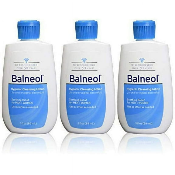 Balneol Hygienic Cleansing Lotion, 3 oz. (Pack of 3)