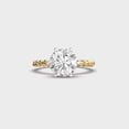 thumbnail image 2 of IGI Certified 5 Carat Shiny Lab Grown Diamond Anniversary Ring for Wife Solid 18K Yellow Gold | Twisted Solitaire Diamond Ring for her | Size 11 by Diamond-Capitals, 2 of 8