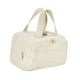 thumbnail image 5 of Bolsa de aseo de viaje, bolsa de cosméticos portátil para mujeres y hombres, organizador de maquillaje con cremallera Beige, 5 of 9