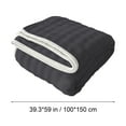 thumbnail image 3 of Neoyler Soft Fleece Blanket Cozy Throw for Couch Super Warm and Breathable Suit for Winter Camping or Sofa Use Suit Gift for Women and Home 39.4x59in Black, 3 of 5
