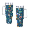 thumbnail image 4 of Woody Buzz Story Bouteille d'Eau 40oz Ice Bully avec Poignée Paille de Bouteille Sport Isolée en Acier Inoxydable Réutilisable Étanche Gobelet de Voiture, 4 of 9
