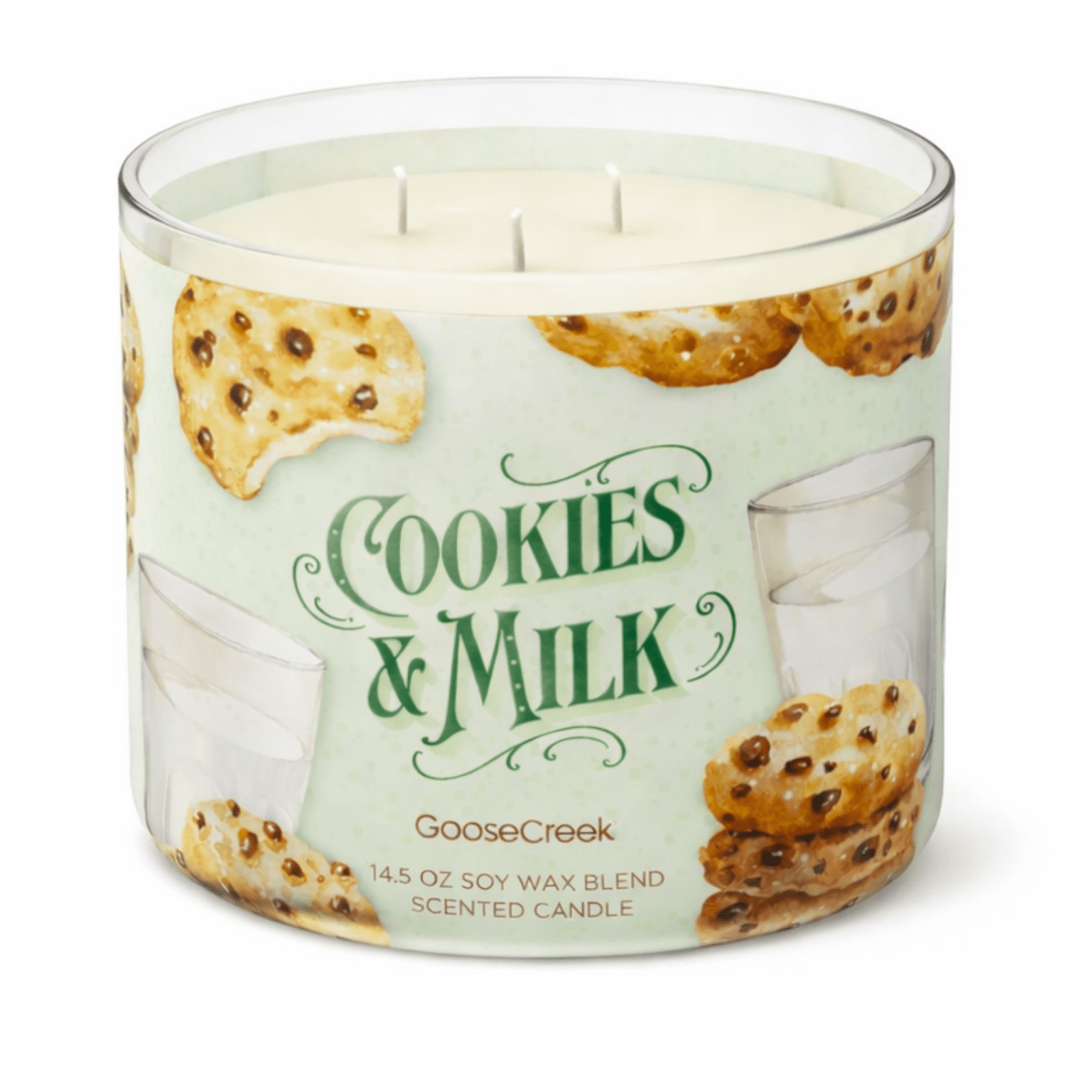 Cookies & Milk 3-Wick Scented Candle, 14.5 oz Jar Candle
