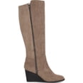 thumbnail image 2 of Style & Co Women's Wynterr Suede Almond Toe Knee High Fashion Boots Brown Size 7.5 M, 2 of 4