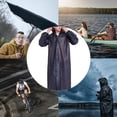 thumbnail image 3 of Kannior EVA Raincoat, Unisex Hooded Long Length Waterproof Reusable Rain Ponchos, Fits Most for Outdoor Travel Hiking Commute, 3 of 4