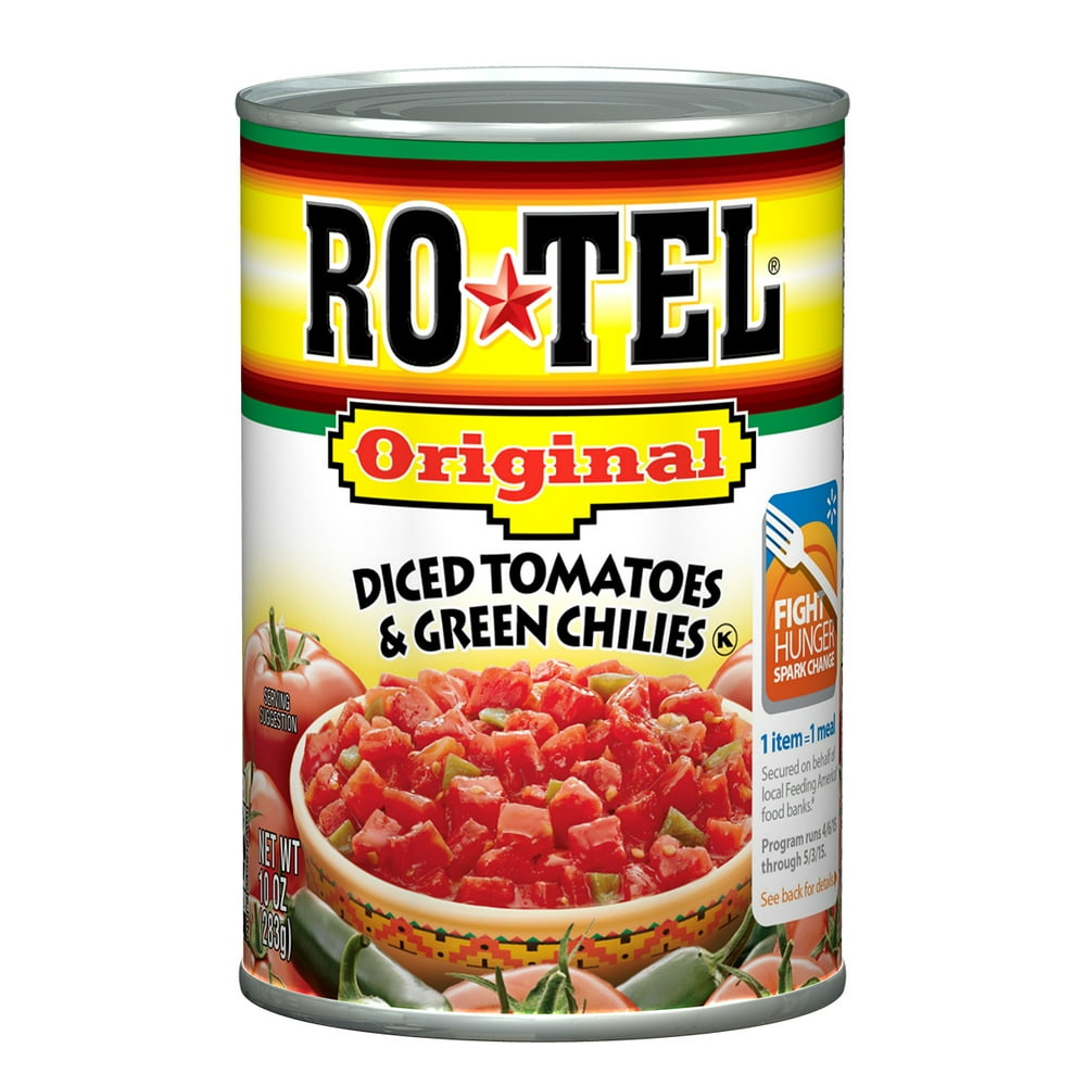 Rotel Original Diced Tomatoes Green Chilies 10 Ounce Walmart rotel-original-diced-tomatoes-green-chilies-10-ounce-walmart