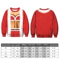 thumbnail image 2 of Ounissouiy Ugly Christmas Sweater Camiseta para mujer Impresión digital 3D Pullover Sudaderas para fiesta navideña Kits de decoración para fiestas No.2 Ounissouiy HA046225-02, 2 of 6