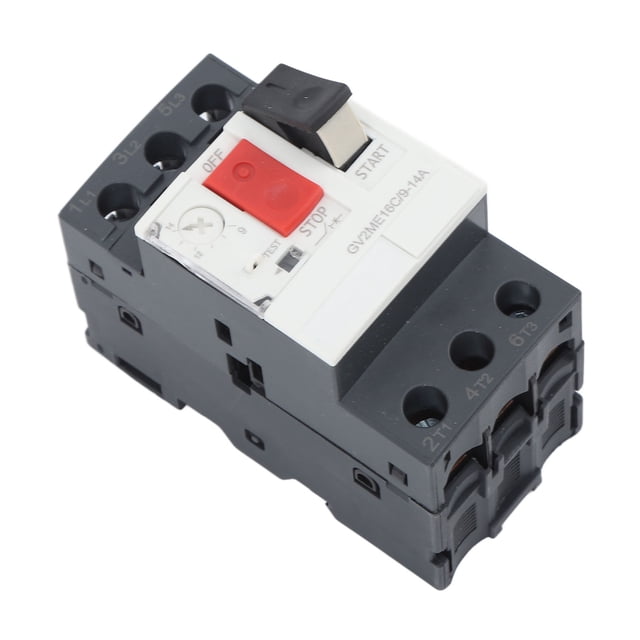 Motor Circuit Breaker AC690V Overload Short Circuit Motor Switch Circuit Breaker with 35mm Guide Rail Mounting