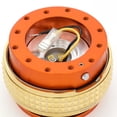 thumbnail image 3 of NRG Innovations NRG-SRK-210OR-CG NRG Innovations SRK-210OR-CG Steering Wheel Quick Release Adapter Gen 2.1 Orange Body/Gold Pyramid Ring, 3 of 6