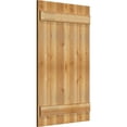 thumbnail image 2 of 26 7/8"W X 43"H Timbercraft Five 5 3/8" Boards Joined Board-N-Batten Shutters, Rough Sawn Western Red Cedar (Per Pair), 2 of 13