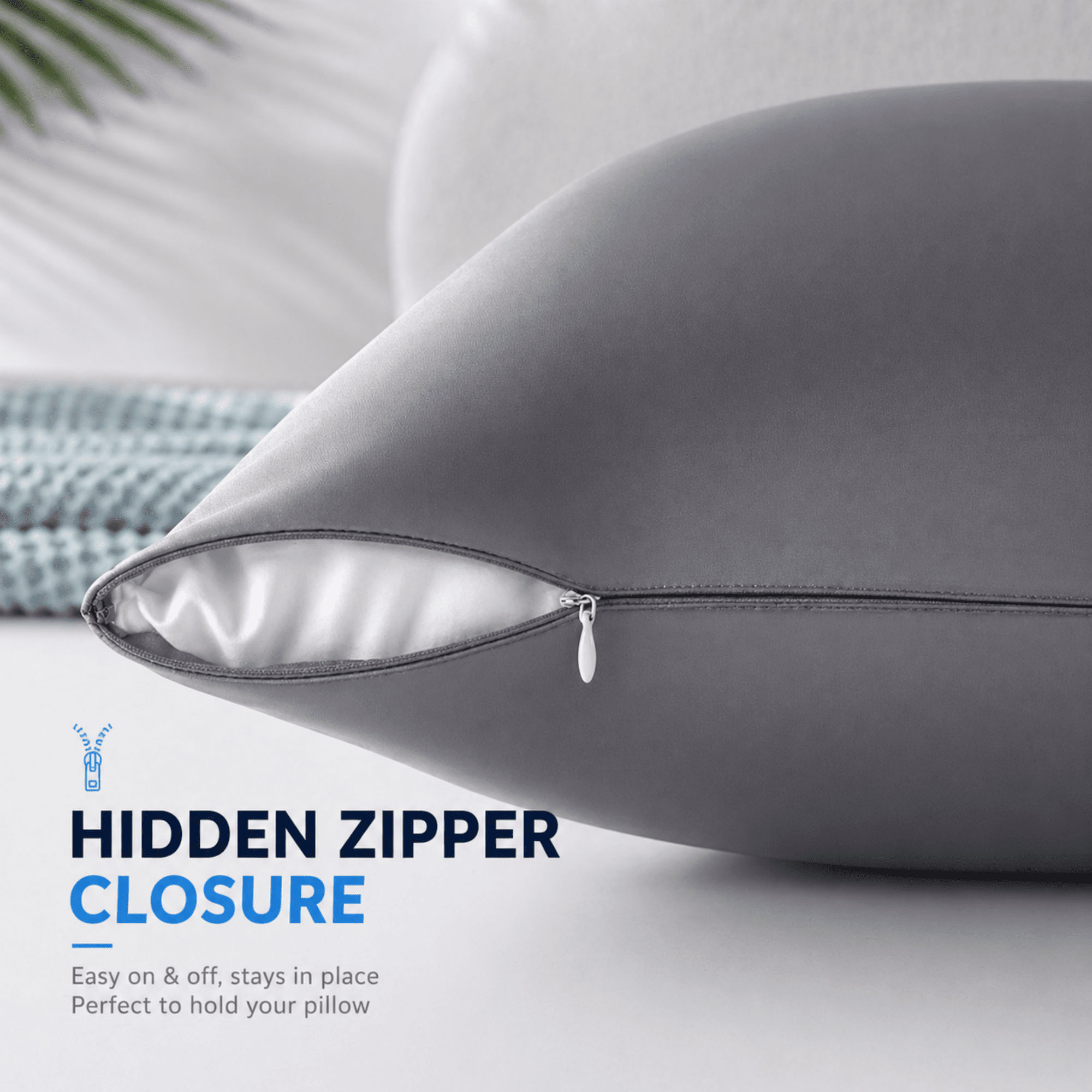 Yalamila Cooling Body Pillow for Adults, Firm Full Body Support Pillow for Side Sleepers, Soft Long Bed Pillow with Removable Cooling Cover, 20x54 Gray