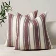 thumbnail image 7 of 2-Pack Modern Decorative Throw Pillow Covers, Textured Stripe Cushion Cases for Sofa Couch Bed Living Room Home Décor, 7 of 7