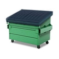 thumbnail image 4 of Dumpster Cover 12 Oz Waterproof - 100% Weather Resistant Garbage Can Top Cover with 4 Corner Elastic - Customize Patio Cover / Dumpster Tarp with Logo & Image (72"W x 40"D x 15"H, Blue), 4 of 7