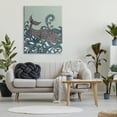 thumbnail image 2 of Stupell Industries Nautical Whale Surrounded Intricate Patterned Swirl Shapes Graphic Art Gallery Wrapped Canvas Print Wall Art, Design by Valentina Harper, 2 of 7