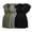 Green + Gray + Black, variant on 3 Pack Maternity Tops Flying Shorts Sleeve Nursing Shirts V Neck Ruched Twisted Pregnancy Clothes