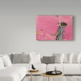 thumbnail image 3 of Trademark Fine Art 'Perky Ts Pink Aqua Crop' Canvas Art by Kellie Day, 3 of 3