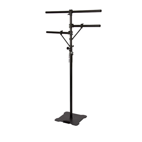 Soporte de iluminación OnStage LS7920BLT de base plana con barra en T