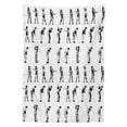 thumbnail image 3 of Ambesonne Golf Tablecloth Rectangular Table Cover, Golf Swing Hobby Play, 60"x90", Black White, 3 of 4