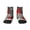 1 Black, variant on Traditional Scandinavian Dwarf Pattern Quarter Crew Socks,Toe Seamed Ankle Socks,Cotton Cushioned Breathable Athletic Crew Sports Socks