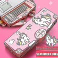 thumbnail image 2 of Multifunction Pencil Case Stationery Organizer Box Cute Pattern School Supplies, 2 of 4
