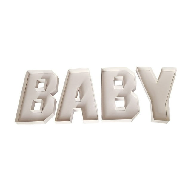Number Candy Box Letter Snack Box Creative Graduation Fruit Platter Sum Snack Plate, Paper Box Used For Birthday Anniversary Party Candy Cup Cake Container(BABY, 1 pc)