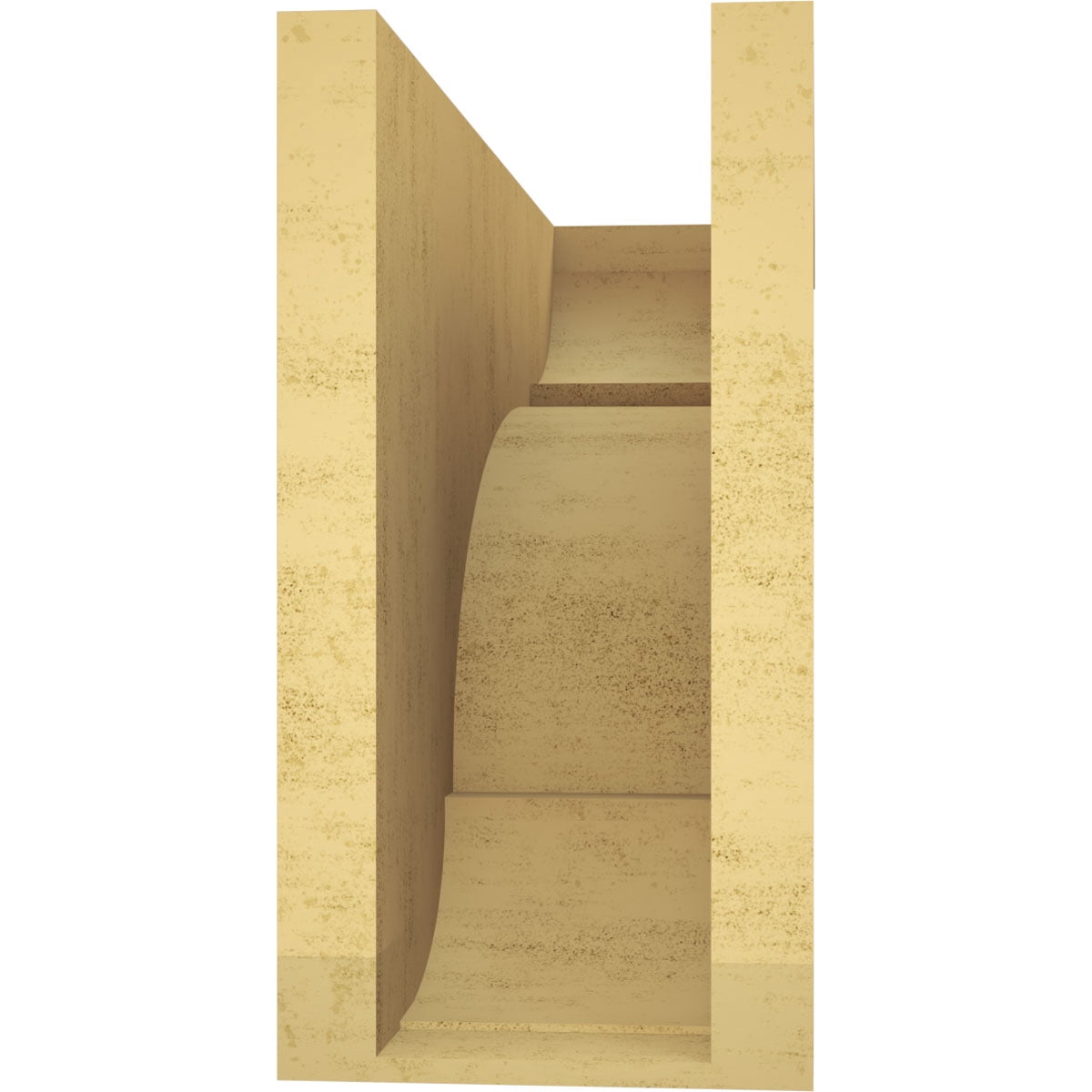 8"W x 24"D x 16"H Classic Bryant Rough Cedar Woodgrain TimberThane Corbel, Primed Tan