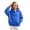 Blue, variant on Girls Solid Color Full Zip Hooded Sweatshirt, Kids Zip‑Up Hoodie Jacket, Loose Fit Casual Outerwear Tops for Autumn Winter Daily School Outdoor Travel Wear(Pink,7-8 Years)