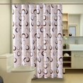 thumbnail image 2 of Juegos de cortinas de ducha, impermeables, duraderas, accesorios de baño de tela de poliéster de secado rápido, dobladillo ponderado, cortinas de ducha lavables con 12 ganchos (72" ​​W x 72" L, círculo de café) brillar Electrónica, 2 of 5