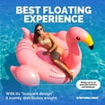 thumbnail image 4 of SWIMLINE ORIGINAL 90627 Giant Inflatable Flamingo Pool Float Floatie Ride-On Lounge W/ Stable Legs Wings Large Rideable Blow Up Summer Beach Swimming Party Lounge Big Raft Tube Decoration Toys Kids, 4 of 13