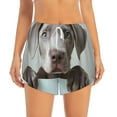 thumbnail image 2 of Rateoe Adorable Puppy Portrait Printed 2 in 1 Women's Workout Shorts for Athletic Gym Running Shorts with Phone Pockets-Medium, 2 of 7