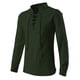 thumbnail image 2 of Blusa y camisa de manga larga con cuello alto para hombre, informal, lisa, de poliéster, con cuello alto y manga larga, 2 of 4