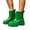Green, variant on Womens Rain Boots, Waterproof Platform Rubber Chelsea Rainboots, Comfortable Short Ankle Garden Boots for Outdoor Work