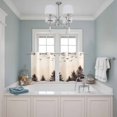 thumbnail image 3 of Rustic Mist Forest Kitchen Curtains Small Short 39 Inch Length, Vintage Watercolor Natural Landscape Grommet Bedroom Living Room Curtains, Light Filtering Cafe Curtain Drapes 2 Panels Set 55''x39'', 3 of 9