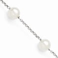 thumbnail image 2 of Sterling S Majestik Rh-pl 10-11mm Wht Imitat Shell Pearl 4 Station Chain Bracelet, 2 of 4