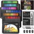 thumbnail image 1 of Shuttle Art Soft Core - Lápices de colores profesionales de 174 colores, con 1 libro para colorear,, 1 of 9