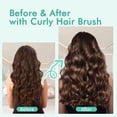 thumbnail image 3 of Curl Defining Brush,Curly Hair Brush,Curl Brush for Curly Hair,Vented Hair Brush for Detangling,Shaping and Defining Curls,Reduce Pulling(Green), 3 of 4