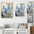 thumbnail image 4 of Designart "Refined Blue And Beige Bonnets Field V" Blue Bonnets Picture Framed Canvas Prints, 4 of 5