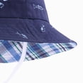 thumbnail image 5 of TOWED22 Baby Sun Hat Toddler Bucket Hat for Girls Boys Infant Sun Protection with Wide Brim Kids Caps(Navy,0-3 M), 5 of 6