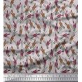 thumbnail image 1 of Soimoi Rayon Fabric Lavender Floral Printed Craft Fabric by The Yard 56 Inch Wide, 1 of 3