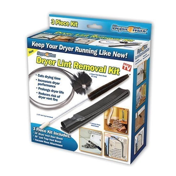 Dryer Max Dryer Lint Trap Removal Vent Cleaning Brush Kit As Seen On TV DMPG
